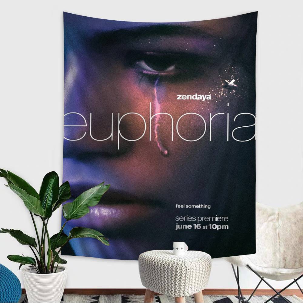 E-Euphoria TV Show DIY Wall Tapestry For Living Room Home Dorm Decor Wall Art Decor