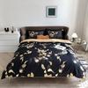100% Egyptian Cotton Bedding Set 800TC Duvet Cover Set with Bed Sheet and Pillowcase, Vintage Oil Printing Style, Luxury Sheets