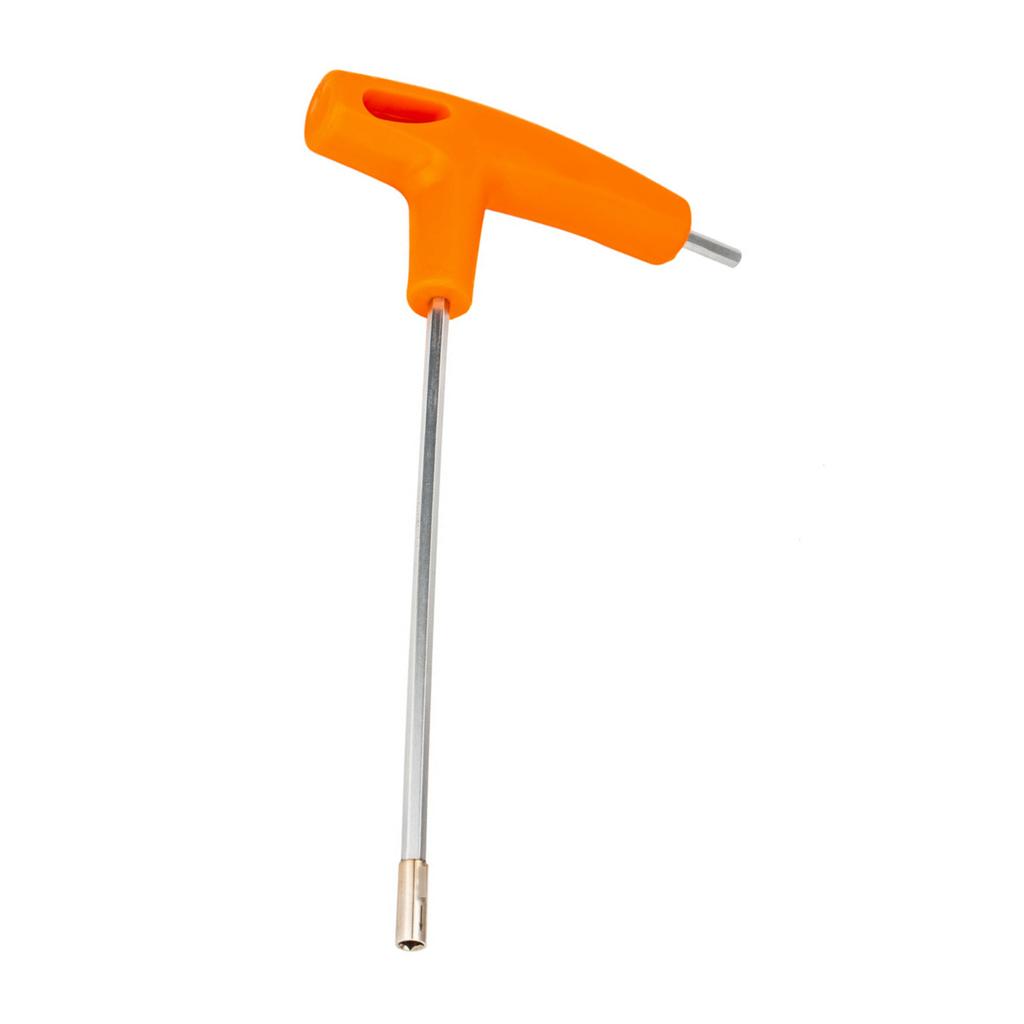 T-håndtak pipeverktøy innebygd hemmelig eikenøkkel reparasjonsverktøy for sykkel motorsykkel firkantet hull (3,2 MM)