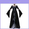 Halloween Hexenkleid Mit Kapuze Cosplay Kostüm Für Damen Aus Polyesterstoff Für Bühnenauftritte