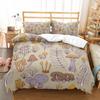 Mushroom Duvet Cover Collection Microfiber Wild Plants Flowers Bedding Collection Nature Botanical Animal Comforter Cover Single Queen Size