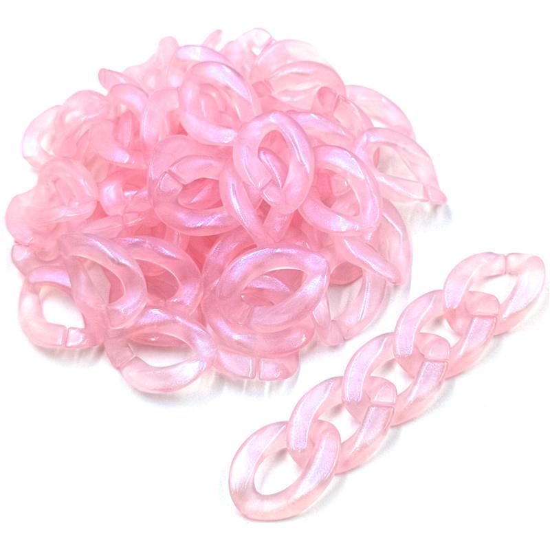 

Ювелирные изделия Изготовление бисера Акрил 10шт DIY Браслет Ювелирные изделия Изготовление свободных бусин Флуоресцентная витая цепь Бусины Мода Флуоресцентные витые цепные бусины