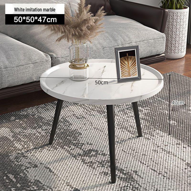Modern Nordic Round Folding Coffee Table for Living Room or Small Apartment