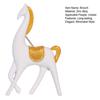Minimalist Horse Brooch White Black Alloy Horse Lapel Pin Decorative Artistic Brooch Pin Outfit