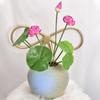 Mini Lotus Flower Artificial Fake Flowers Simulation Lotus Leaf  Bedroom Wedding