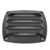 3in Marine Air Vent Grille Ventilation Ducting Louver Cover Black Plastic for Yacht