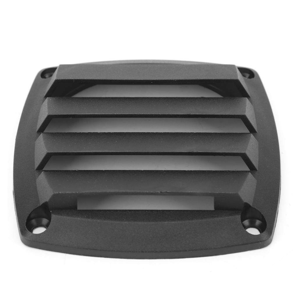 3in Marine Air Vent Grille Ventilation Ducting Louver Cover Black Plastic for Yacht