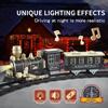 Electric Train Set for Kids Battery Operated Toy Train with Lights & Sounds Classic Train Set for Around Christmas Tree