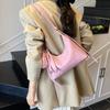Retro high-end underarm commuter bag women's 2025 new simple wide shoulder strap one-shoulder crossbody bag free coin purse