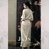 JK&JS Yao Tai Yun Rayon Acetate New Chinese Style Long Dress