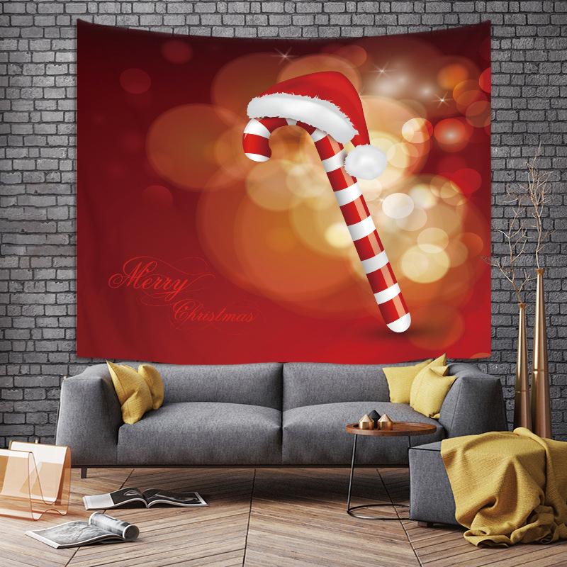 Tapiserie vánoční série, sněhové vločky, los, vánoční stromky, ozdobné tapiserie Santa Clause