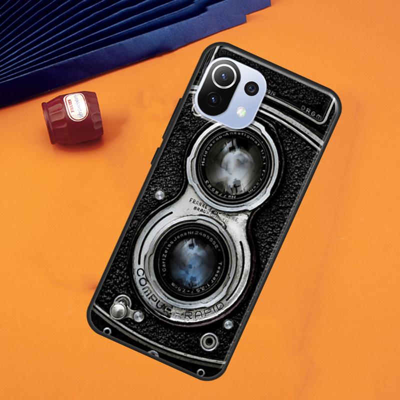 Retro Camera Vintage Case For POCO F5 X3 X5 Pro F3 F4 X4 GT M5s C40 Cover For Xiaomi 13 11T 12T Pro 12 Lite 12X
