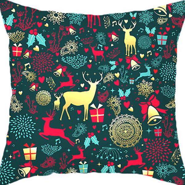 Pillow Case Home Decoration Snowman New Cartoon Christmas Sofa Yama Print Pillow Nordic Style Home