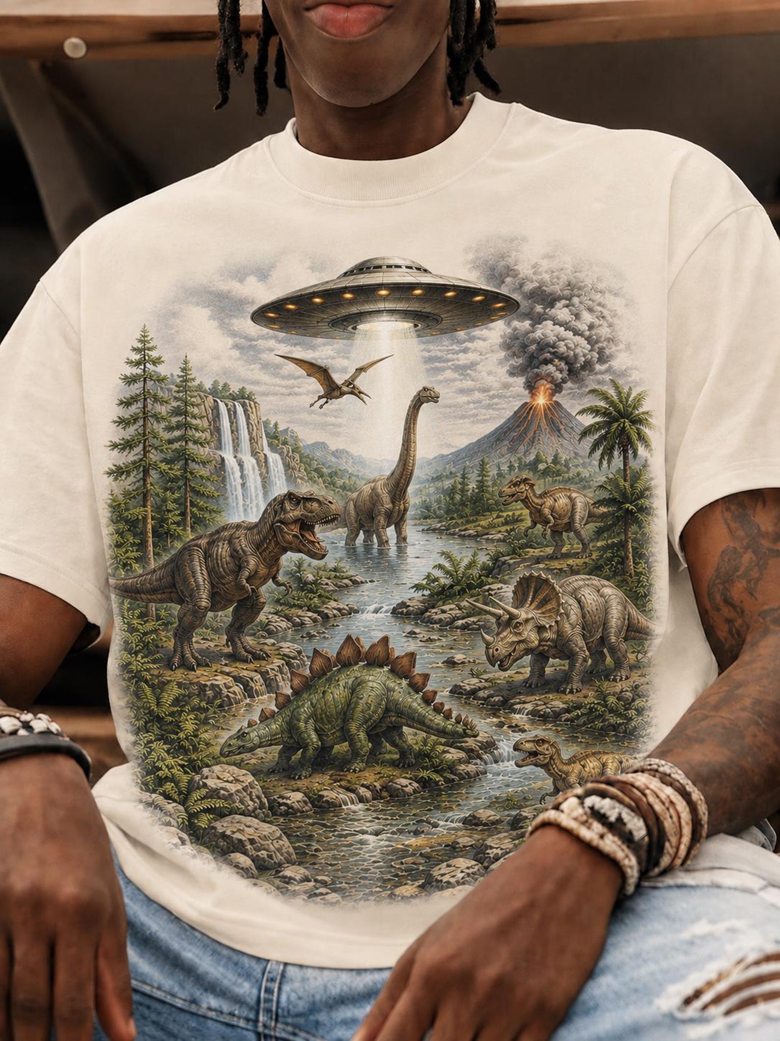 Vintage Jurassic Park T-Shirt, Retro Dinosaur Shirt, Jurassic Park Shirt, Alien Dinosaur Tee, Dinosaur Shirt, Prehistoric Tee S