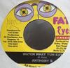 7inch Record ANTHONY B  Watch What Yuh Eat None Fat Eyes Record Jamaica Reggae Ska  Dub Used