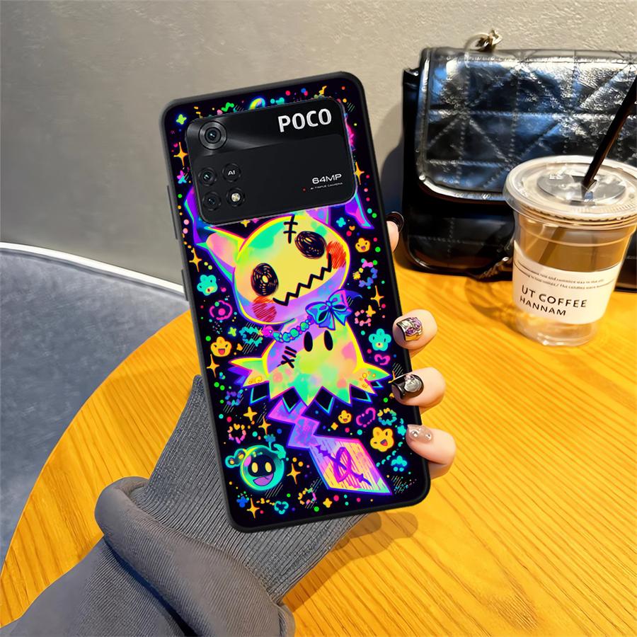 Funny Pokemon Mimikyu Funda Phone Cover Case for Xiaomi Poco F8 M3 M4 M7 Pro F1 C71 M5 F3 C50 C75 X3 X4 X5 X7 Pro C61