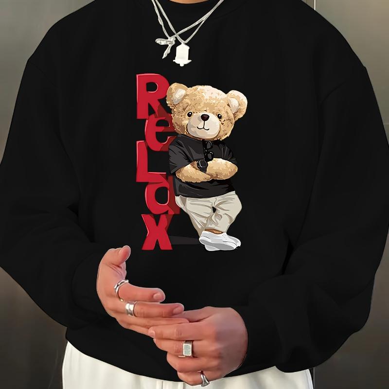 

Fit & Anti-Static, Men s Crew Neck Sweatshirt, Suitable for Office Wear & Evening Dates XXL чорний