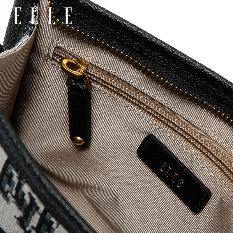 ELLE Monogram Chain Shoulder Bag