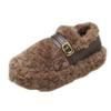 Lamb wool shoes women's outer wear 2025 new autumn and winter one-pedal women's shoes velvet warm beanie shoes gentle cotton shoes