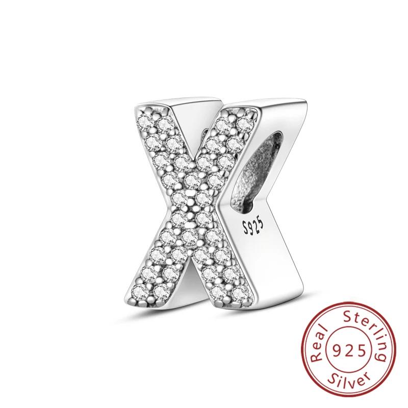 Charms Fit Original Bracelet A-Z Alphabet Charms Beads Copper 26 Letters Charm For Women Girl Diy Fine Jewelry Gift