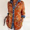 2026 European-American Patchwork Floral 3D Print Women's Spring Cardigan