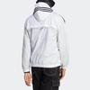 Adidas 3-Stripes Ripstop Hooded Jacket Men Jackets White IB0386