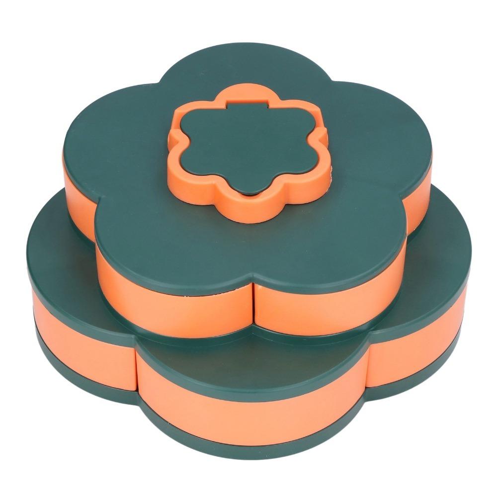 Multi-layer Candy Tray Flower Shape Nut Plate Elegant Dry Fruit Box  Party Supply