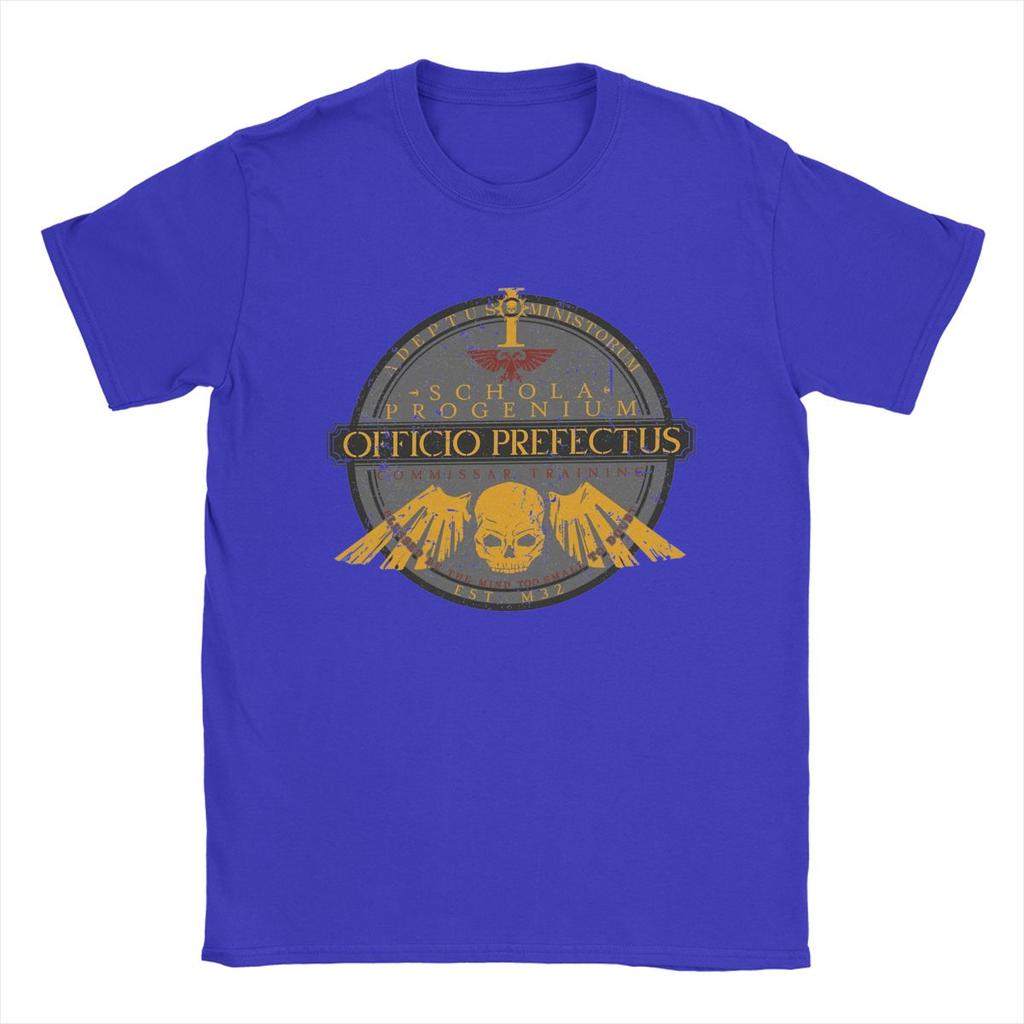 Schola Progenium Commissar Training Astra Militarum Men T Shirt Casual Tees Short Sleeve T-Shirts 100% Cotton Party Tops