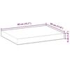 VidaXL Dessus de table 40x30x4 cm rectangulaire bois massif d'acacia, dessus de table de rechange, dessus de table 4008771