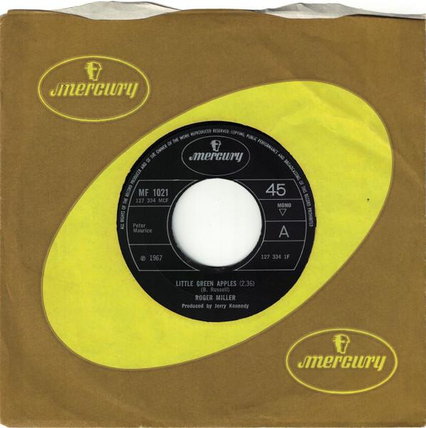 7palcová deska ROGER MILLER - Little Green Apples MF1021 Mercury US Pop Použitá