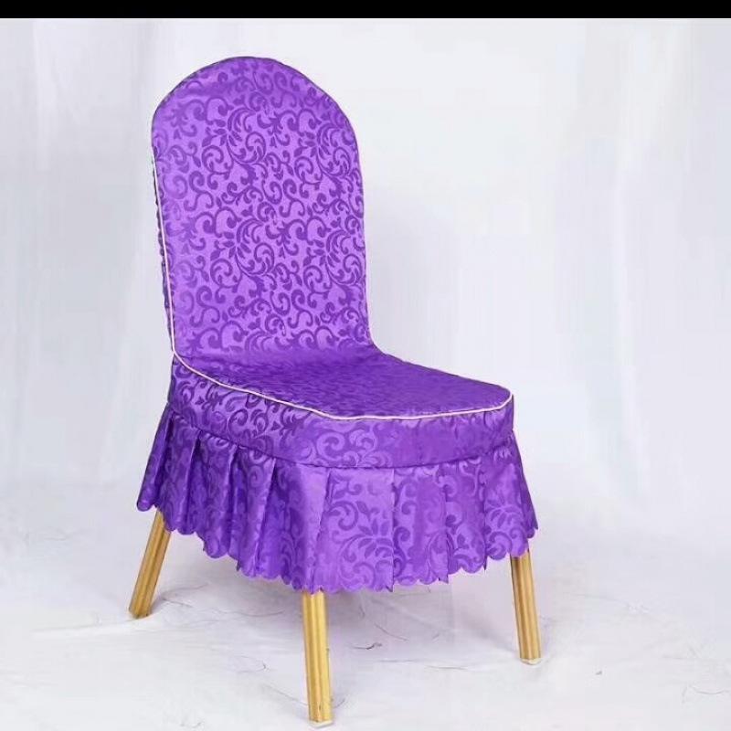 Hotel Professional Nailed Wooden Chair Chair Cover Geometric Pattern Hotel Conference Chair Cover Hotel Household Nailed Universal