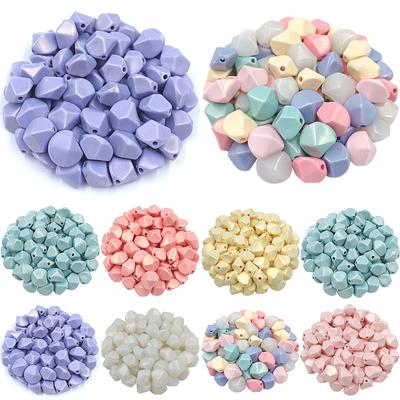 Squisito Colore Macarone Con Foro Materiali per Perline Bracciale Collana Creazione 10 Pezzi Moda Multicolore Artigianato Acrilico Perline Sciolte Accessori Manuali