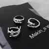 Punk Irregular Rings With Opal Aesthetic Egirl Hollow Vintage Stone Rings For Women Y2k Open Ring Trendy Jewelry