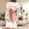 Womens Plus Size Long Sleeve Slim Bodycon Midi Dress Soft Classy Casual Party Evening Attire