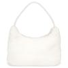 Prada Re-Edition 2000 Reißverschluss Stoff Achseltasche Handtasche Hand Schultertasche Damen Weiß