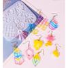 Earring Pendant Silicone Mold Heart DIY Epoxy Resin Mould Jewelry Making Tools