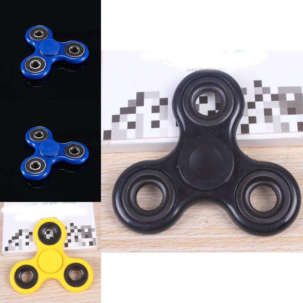 Elegant Wood Hand Spinner Tri Fidget Ceramic Ball Desk Toy For Stress Relief