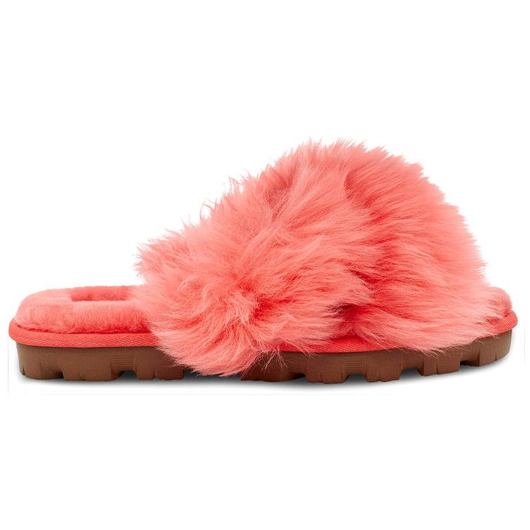 UGG Fuzzalicious Slipper Coral Red Women's 1108917-PCRL
