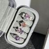Dream sweet and cool wind butterfly love pink and purple colored diamonds cold wind light luxury open ring women stack and wear high-end rings