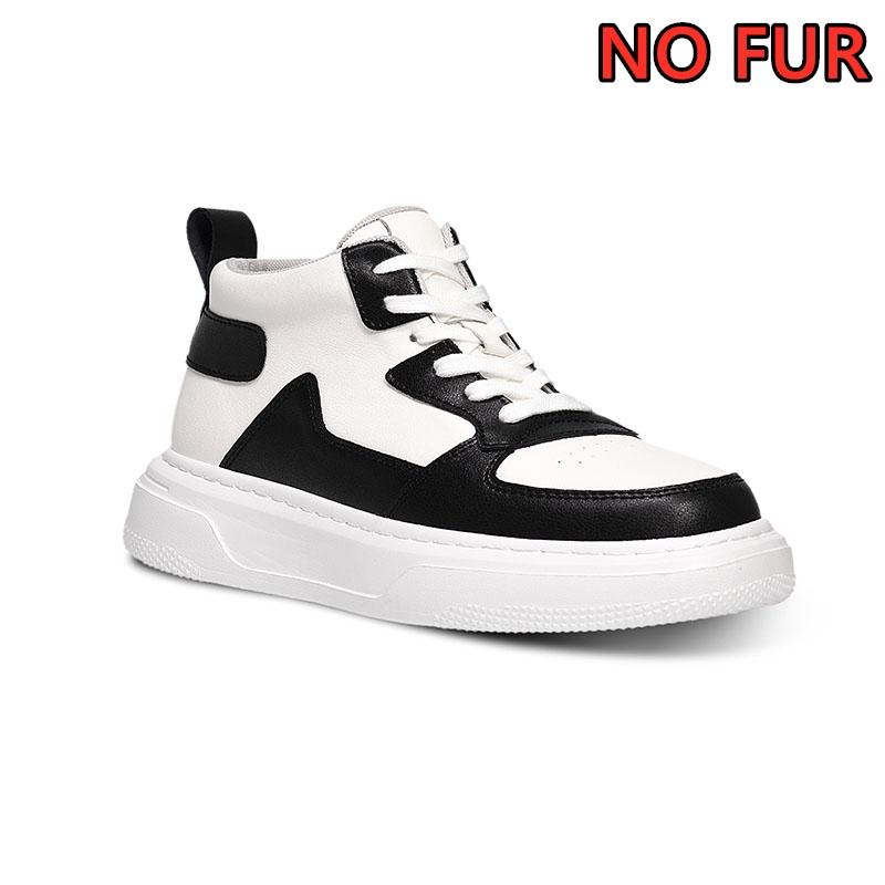 Autumn/Winter Plush Lift Sports Sneakers Men Elevator Height Increase Insole 6cm Man Leisure Plus Size 35-47