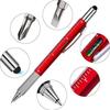 7 In 1 Multifunctional Pen Touch Screen Stylus Capacitive Pen With Screwdriver Ruler Levelgauge Refillable Ballpoint Pencil Tool