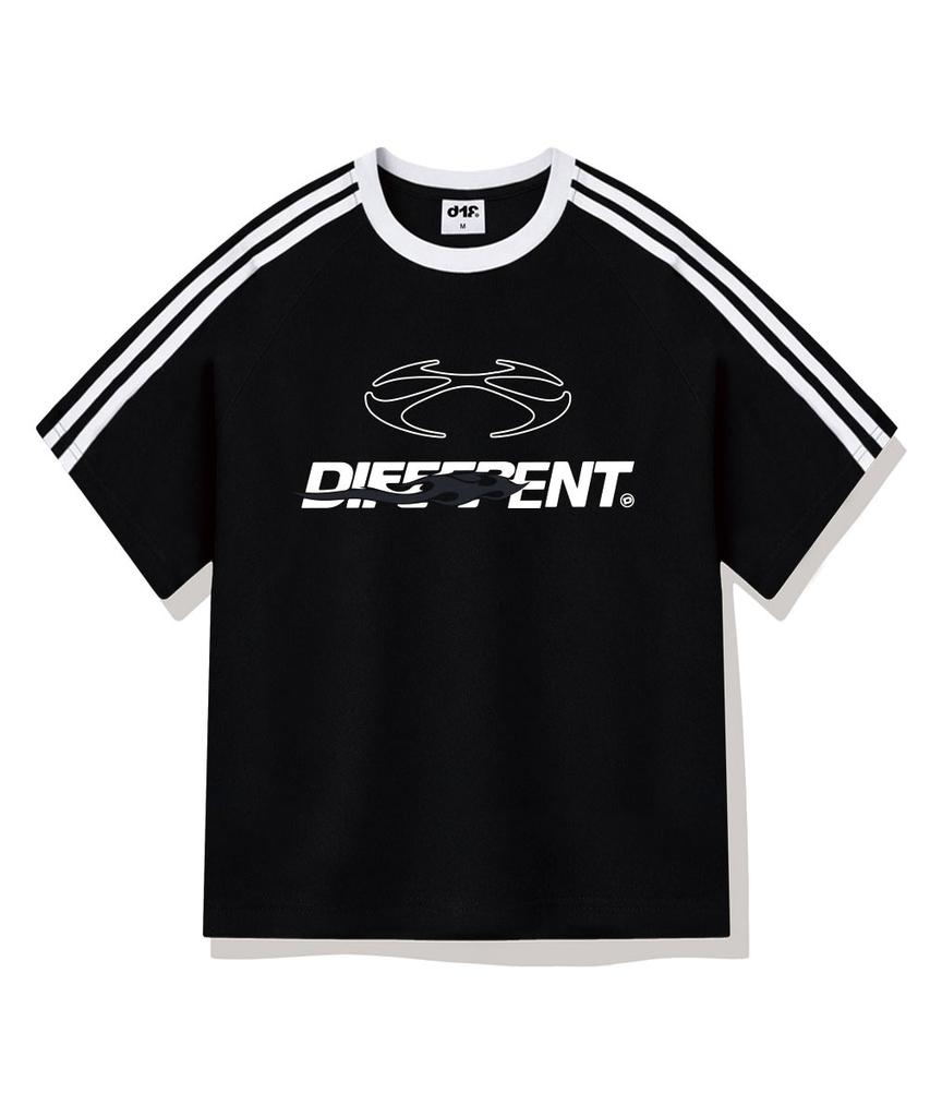DIFF Core Heat Oversized Track Short Sleeve T-Shirt 4 Colors [Dise_3003]
