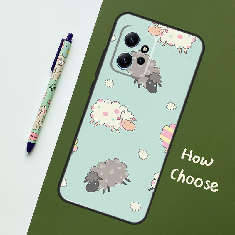 

Cute Sheep Case For Xiaomi Redmi Note 14 Pro 13 9 10 11 12 12S Cover For Redmi 15C 15 13C 12C 14C 10C Redmi 15 5G