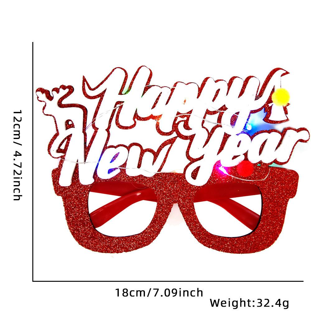 Colorful Cartoon Style Led Christmas Glasses For Party Decorations And Festivities