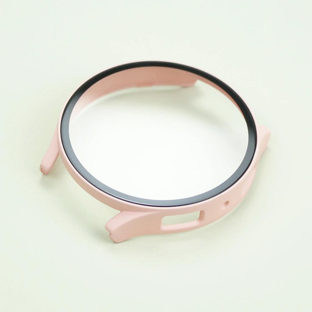 Glass+Case for Samsung Galaxy Watch 7/6/5/4 44mm 40mm Tempered cover Full PC bumper screen protector Galaxy watch FE Accessories