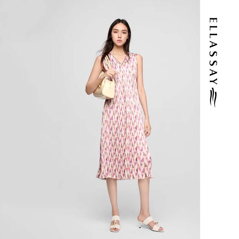 ELLASSAY Elegant High-Waist Mid-Length Dress