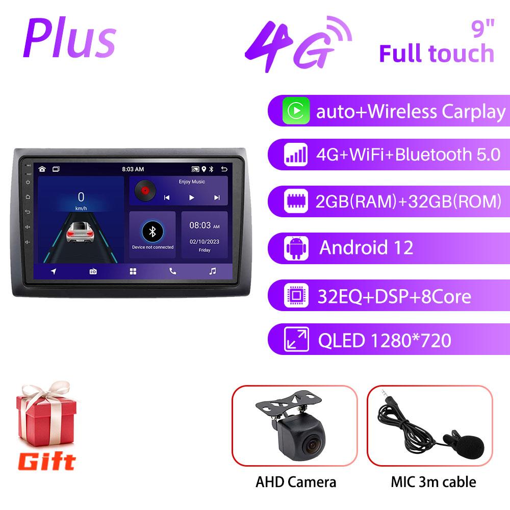Android Car Radio 9 inch for Fiat Stilo 2010 GPS 2din 4G LTE Multimedia Video Player Head Unit Radio Stereo Wireless Carplay