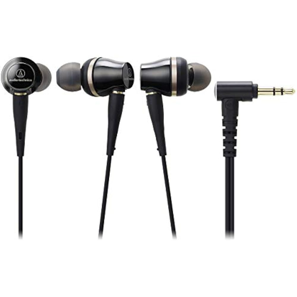 Audio-Technica ATH-CKR100 Earphones, Wired Canal Type, Hi-Res, Hi-Res Sound Source Compatible, So...