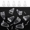 12/24Pcs Blinds Bottom Rails Holders Clips Blind Hold Down Brackets Positioning Hook with Screws for Easy Installation