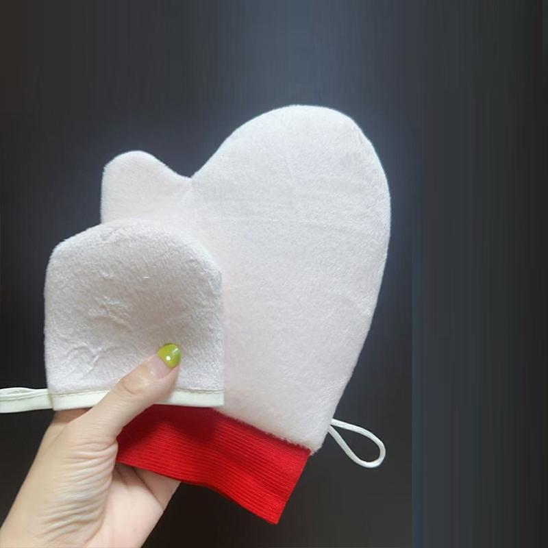 Body Lotion Glove Self-Tanning Mitt Double-Sided Prevents Sticky Hands Applicator Quick Dry Flocking Glove Makeup Applicator